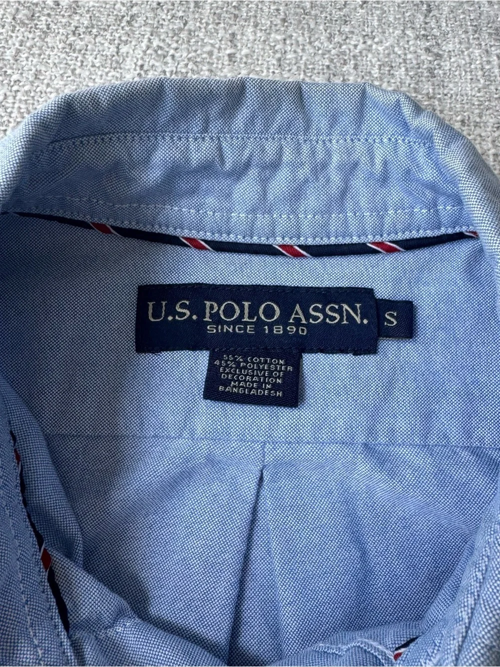 U.S. Polo Assn. Light Blue Button Down Size Small